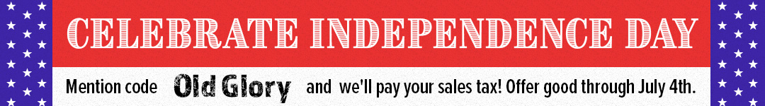 Old Glory July 4th Promo - No Sales Tax